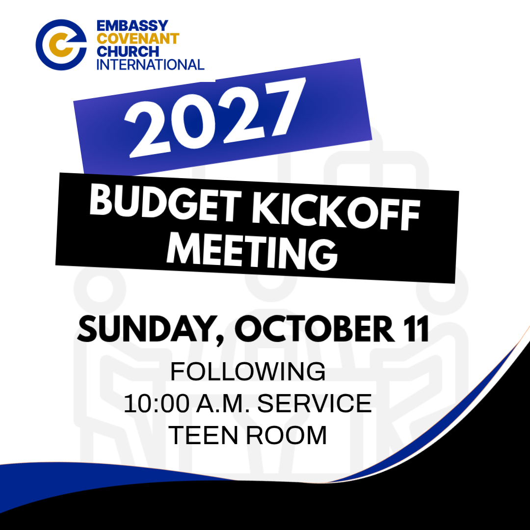 2027 Budget Kickoff Meeting