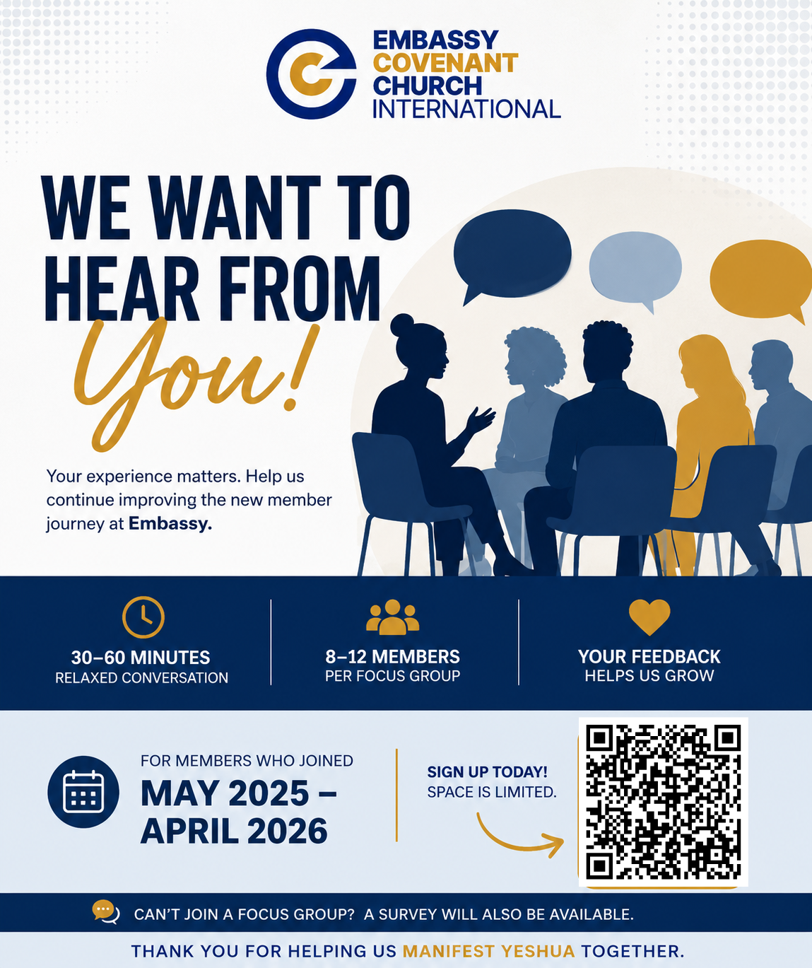 New Member Focus Groups