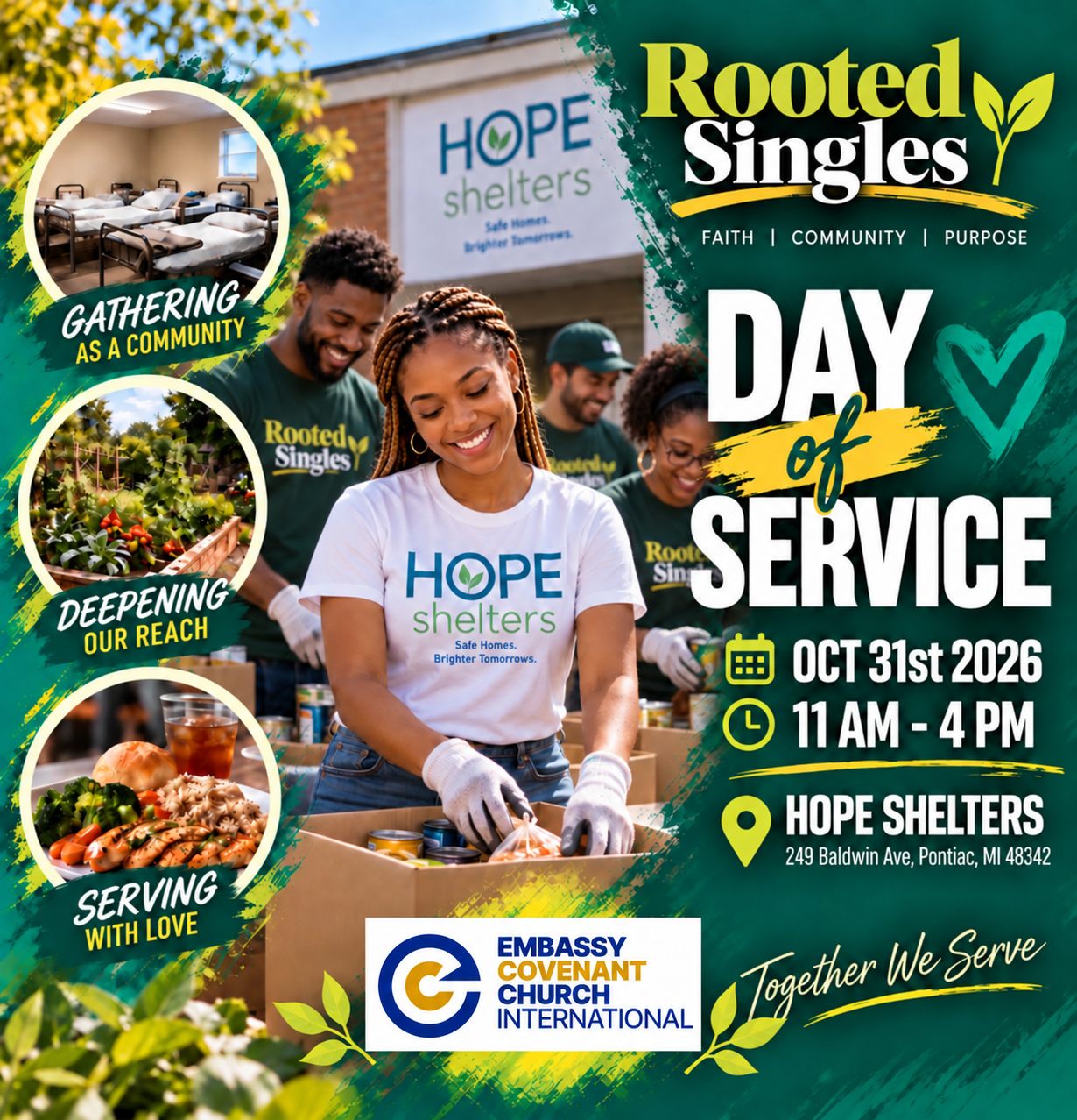 Rooted Singles Day of Service